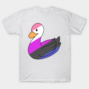 Light Genderfluid Duck T-Shirt